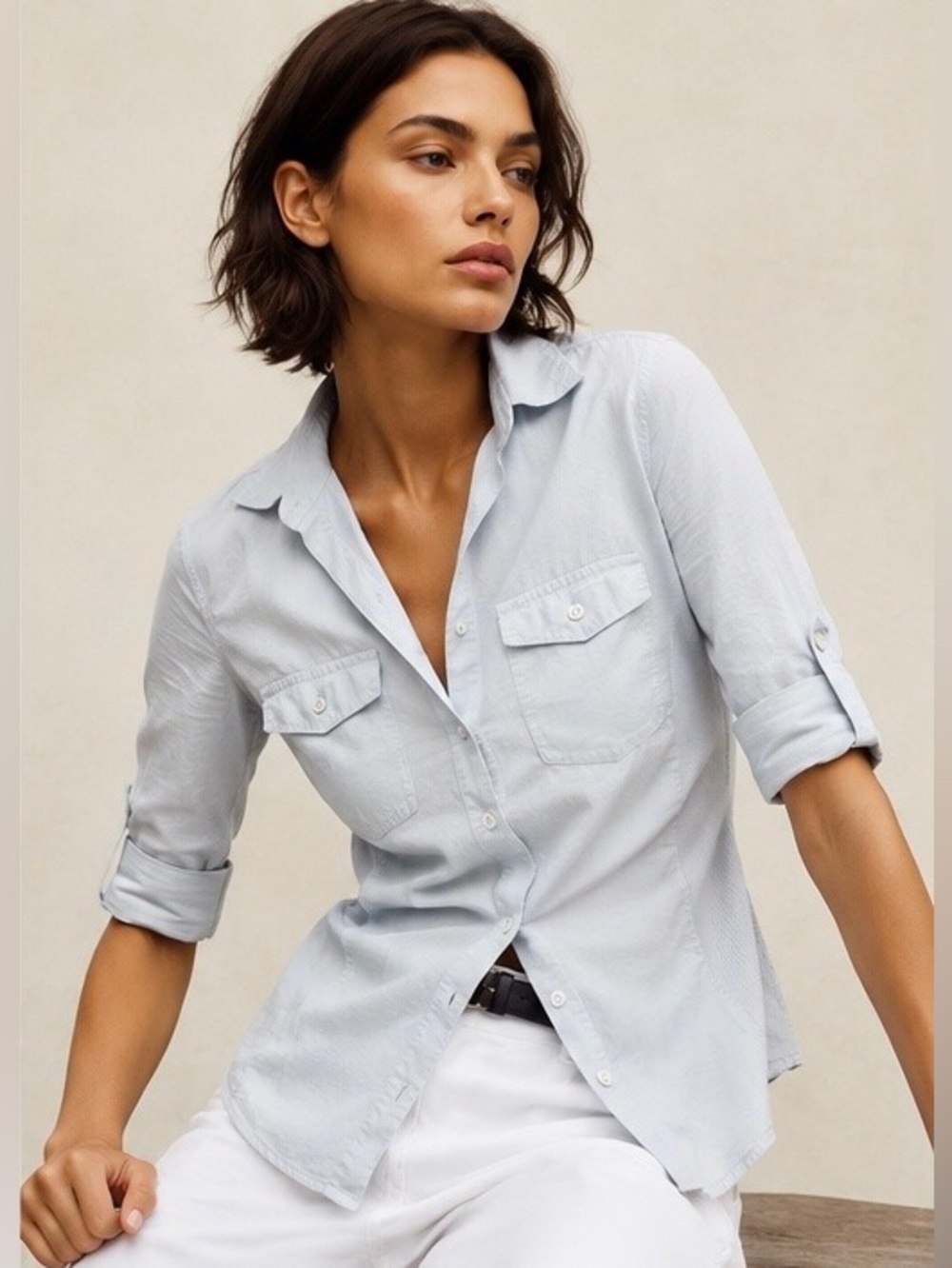 Standard James Perse NWT Utility Button Down Shirt Size 2